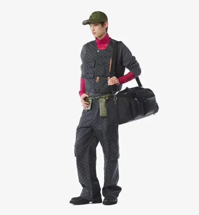 Ottomar Weekender Zaino da viaggio in Econyl® e pelle