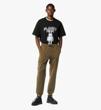 Pantaloni da tuta in ponte con logo Essential