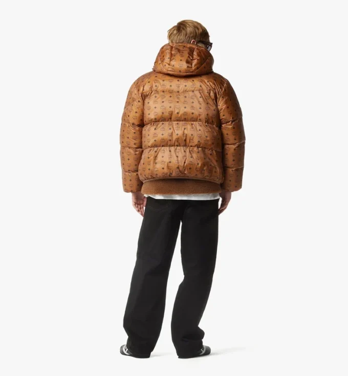 Parka in nylon ripstop con monogramma Parka in nylon ripstop con monogramma