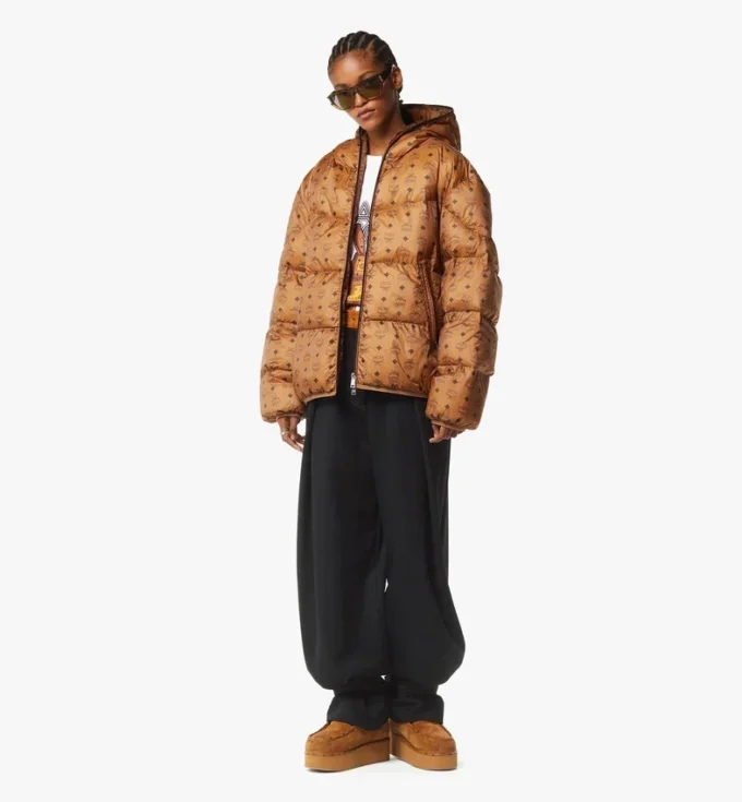 Parka in nylon ripstop con monogramma Parka in nylon ripstop con monogramma