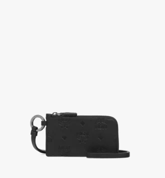 Portacarte Aren in pelle con monogramma goffrato