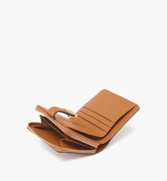 Portafoglio Aren con placca in ottone in Visetos