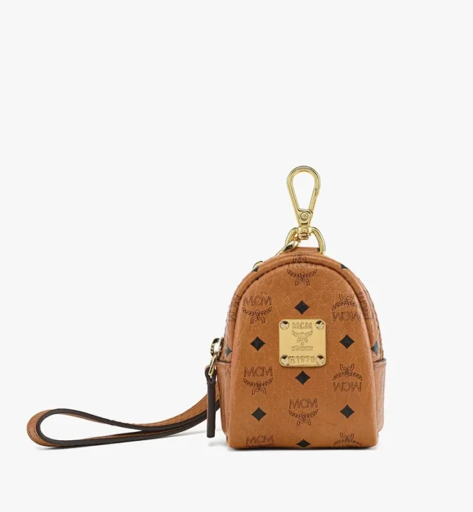 Portasacchetti per animali da polso in pelle con stampa Monogram
