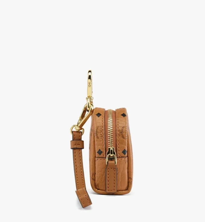 Portasacchetti per animali da polso in pelle con stampa Monogram