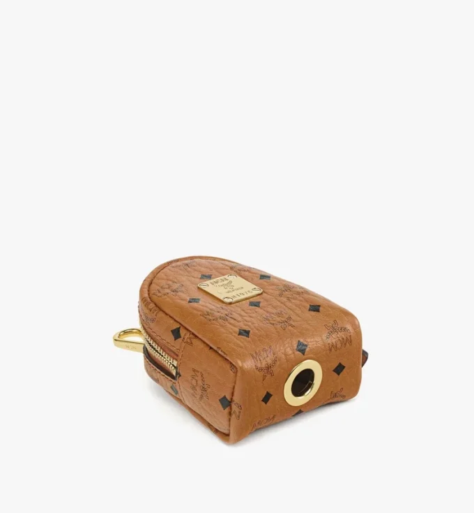 Portasacchetti per animali da polso in pelle con stampa Monogram