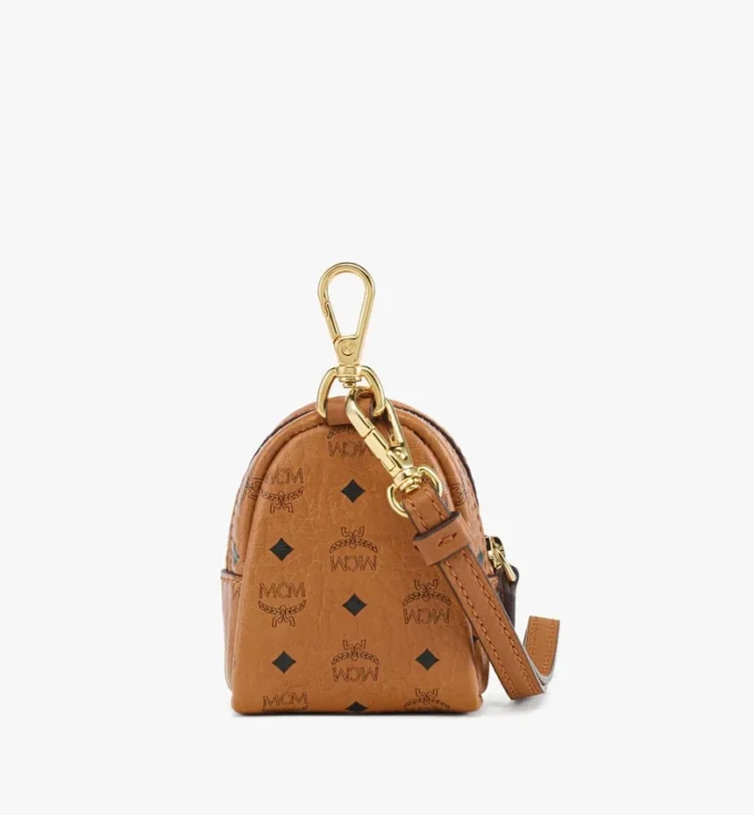 Portasacchetti per animali da polso in pelle con stampa Monogram
