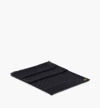 Scialle in jacquard con logo a rombi