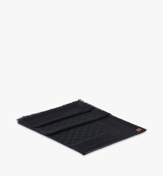 Scialle in jacquard con logo a rombi