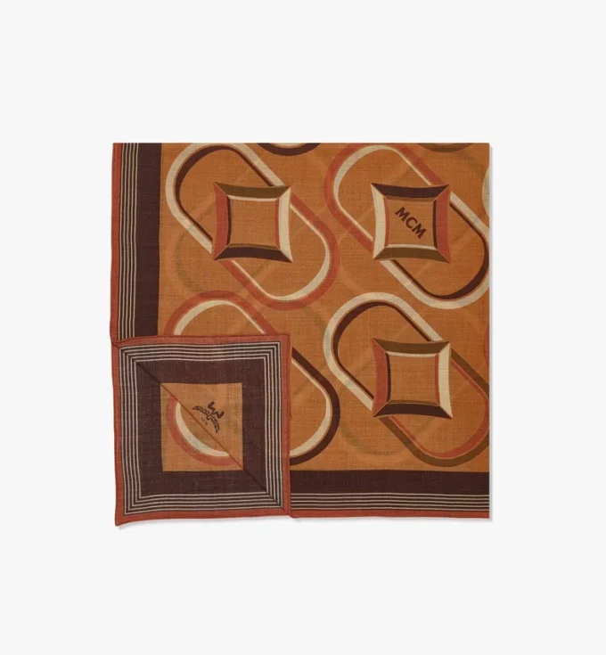 Scialle in lana con monogramma a rombi Scialle in lana con monogramma a rombi