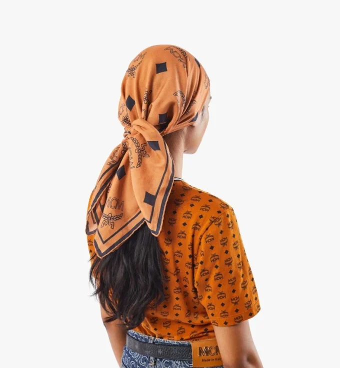 Sciarpa bandana con stampa Monogram Sciarpa bandana con stampa Monogram