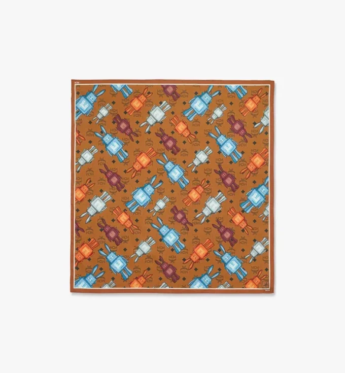 Sciarpa bandana con stampa Monogram Rabot