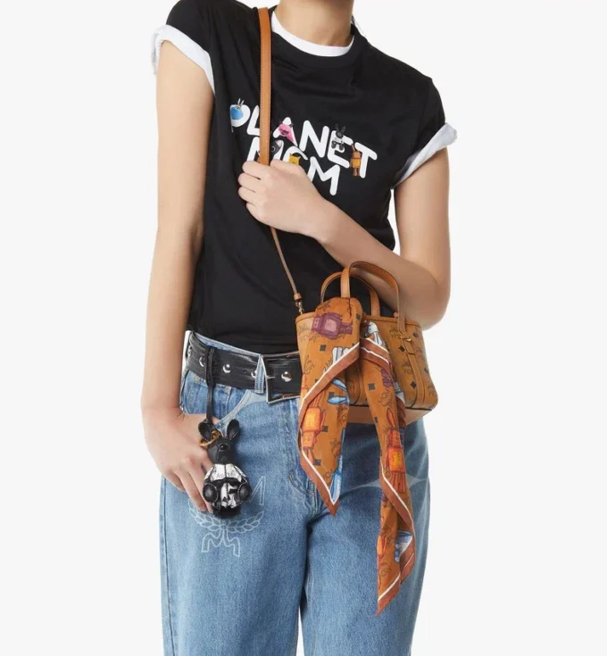 Sciarpa bandana con stampa Monogram Rabot