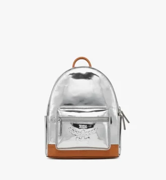 Stark Backpack in pelle metallizzata a specchio