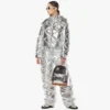 Stark Backpack in pelle metallizzata a specchio