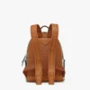 Stark Backpack in pelle metallizzata a specchio