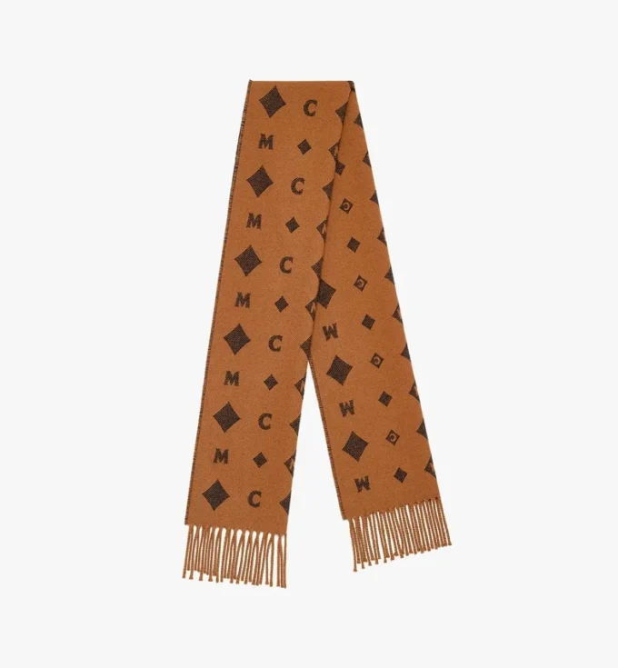 Stola in jacquard con monogramma bicolore Stola in jacquard con monogramma bicolore