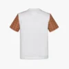 T-shirt con logo in cotone biologico e monogramma Econyl® T-shirt con logo in cotone biologico e monogramma Econyl®