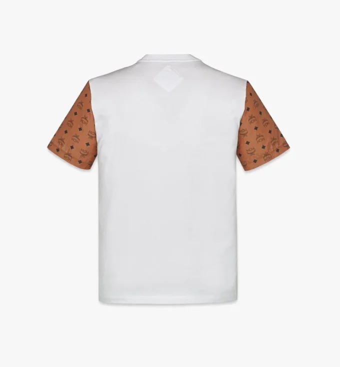 T-shirt con logo in cotone biologico e monogramma Econyl® T-shirt con logo in cotone biologico e monogramma Econyl®