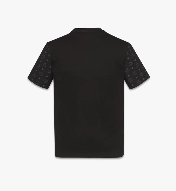 T-shirt con logo in cotone biologico e monogramma Econyl® T-shirt con logo in cotone biologico e monogramma Econyl®