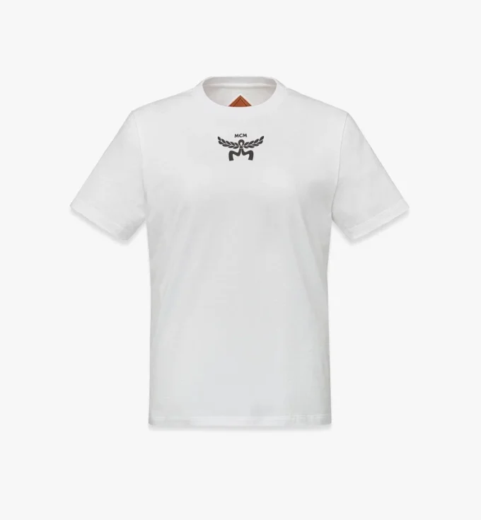 T-shirt con stampa del logo in cotone biologico
