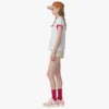 T-shirt con stampa del logo in cotone biologico