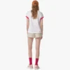 T-shirt con stampa del logo in cotone biologico