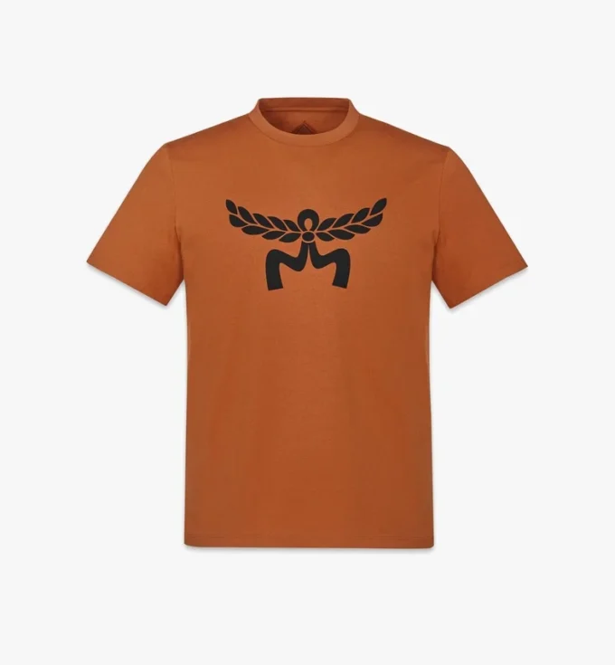 T-shirt con stampa del logo Laurel in cotone biologico T-shirt con stampa del logo Laurel in cotone biologico