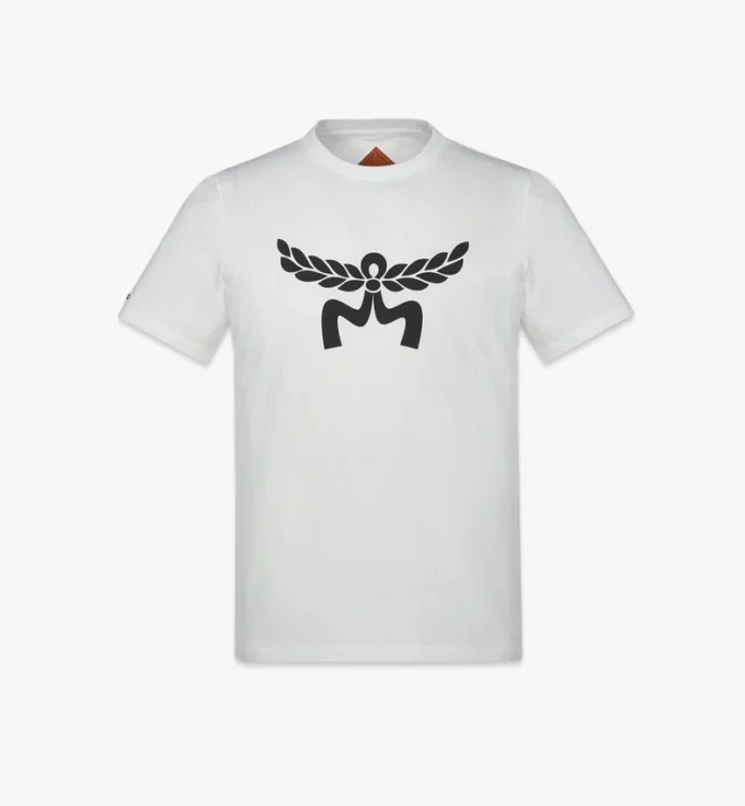 T-shirt con stampa del logo Laurel in cotone biologico T-shirt con stampa del logo Laurel in cotone biologico
