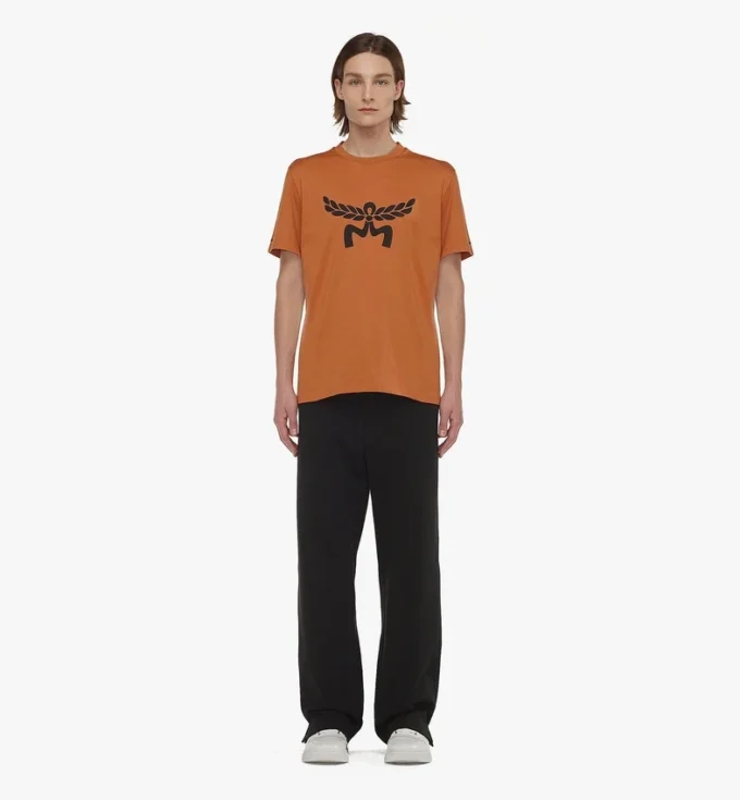 T-shirt con stampa del logo Laurel in cotone biologico T-shirt con stampa del logo Laurel in cotone biologico
