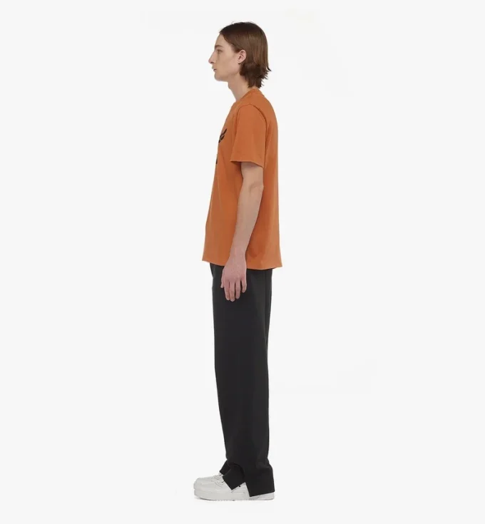 T-shirt con stampa del logo Laurel in cotone biologico T-shirt con stampa del logo Laurel in cotone biologico