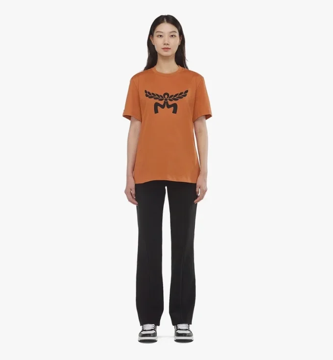 T-shirt con stampa del logo Laurel in cotone biologico T-shirt con stampa del logo Laurel in cotone biologico
