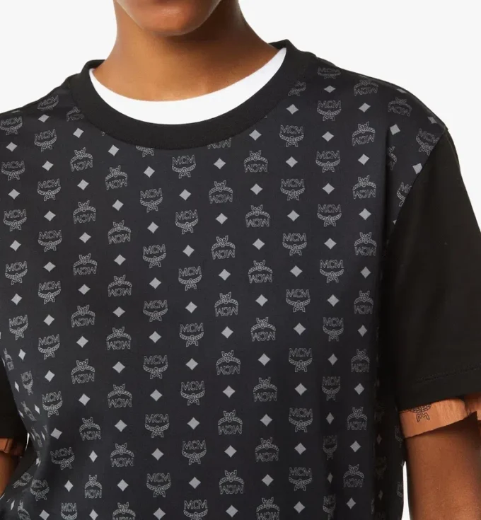 T-shirt con stampa Monogram in cotone biologico T-shirt con stampa Monogram in cotone biologico