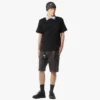 T-shirt con tasca patch monogramma in cotone biologico