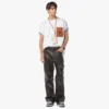 T-shirt con tasca patch monogramma in cotone biologico