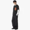 T-shirt con tasca patch monogramma in cotone biologico T-shirt con tasca patch monogramma in cotone biologico