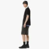 T-shirt con tasca patch monogramma in cotone biologico