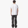 T-shirt con tasca patch monogramma in cotone biologico