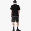 T-shirt con tasca patch monogramma in cotone biologico