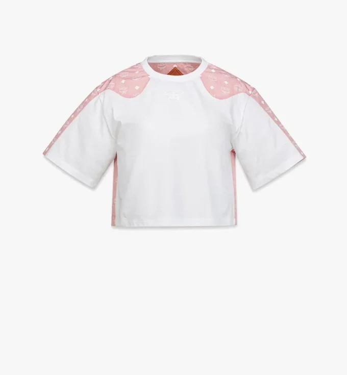 T-shirt corta Laurel in cotone biologico e Econyl® con monogramma