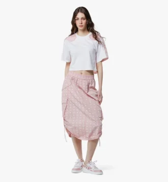 Gonna midi Monogram in nylon riciclato Gonna midi Monogram in nylon riciclato