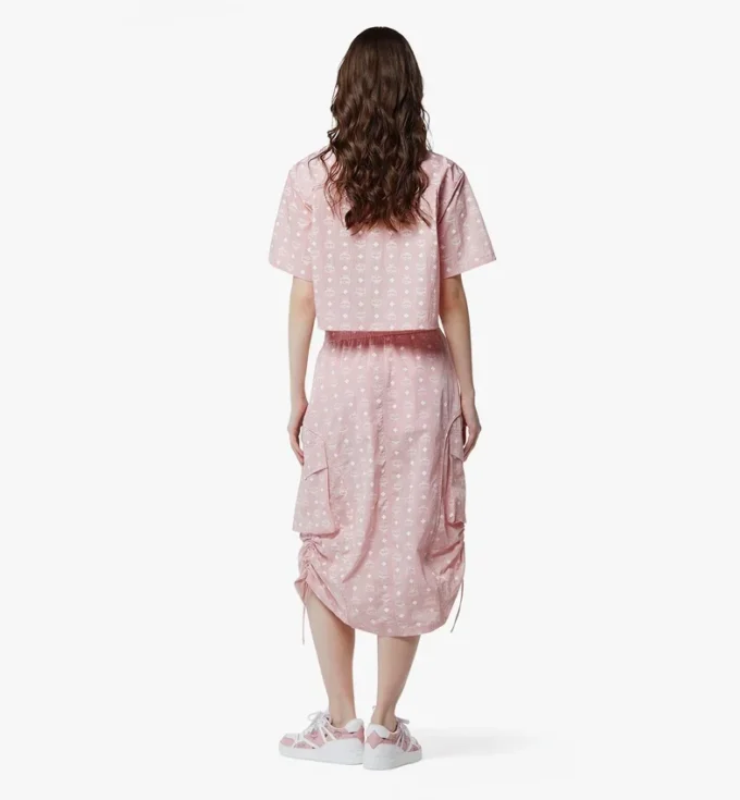 Gonna midi Monogram in nylon riciclato Gonna midi Monogram in nylon riciclato