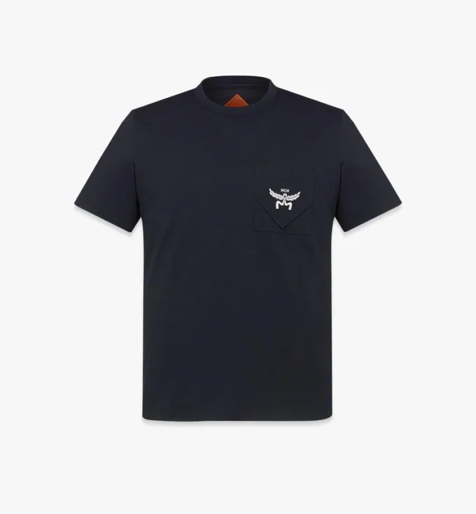 T-shirt Essential con tasca e logo in cotone biologico