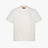 T-shirt in bouclé con toppa con logo