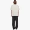 T-shirt in bouclé con toppa con logo