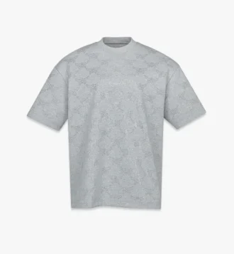 T-shirt in ponte con monogramma in cristallo T-shirt in ponte con monogramma in cristallo
