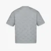 T-shirt in ponte con monogramma in cristallo