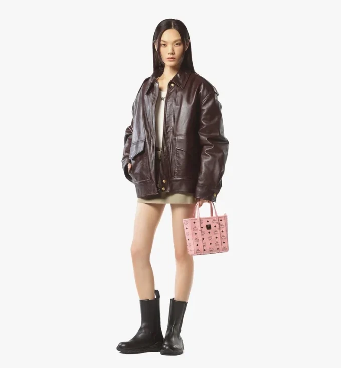 Toni Shopper con chiusura superiore a zip in Visetos
