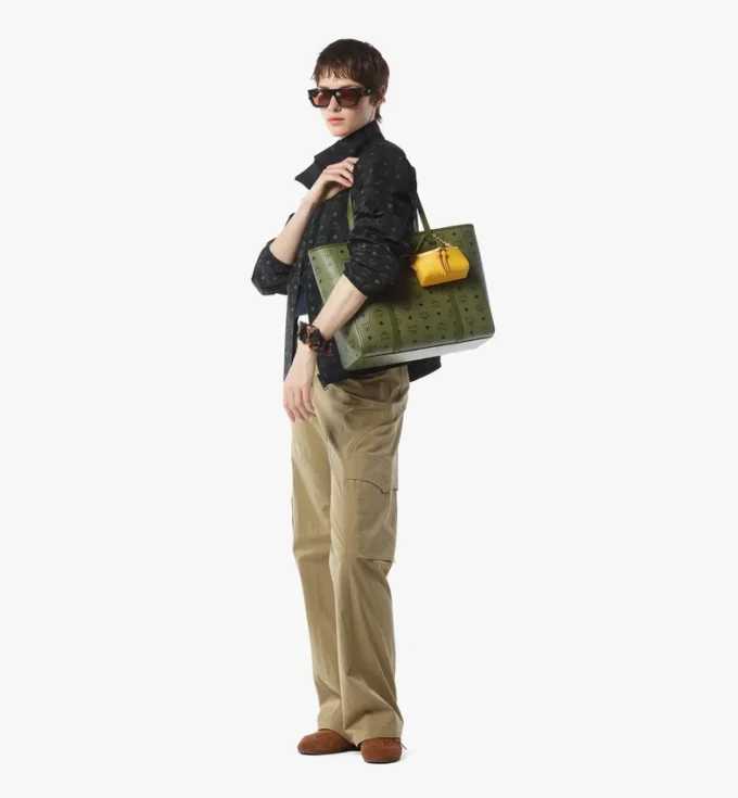 Toni Shopper con chiusura superiore a zip in Visetos