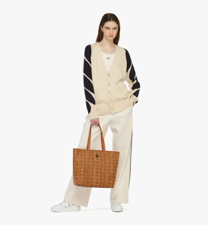 Toni Shopper con chiusura superiore a zip in Visetos