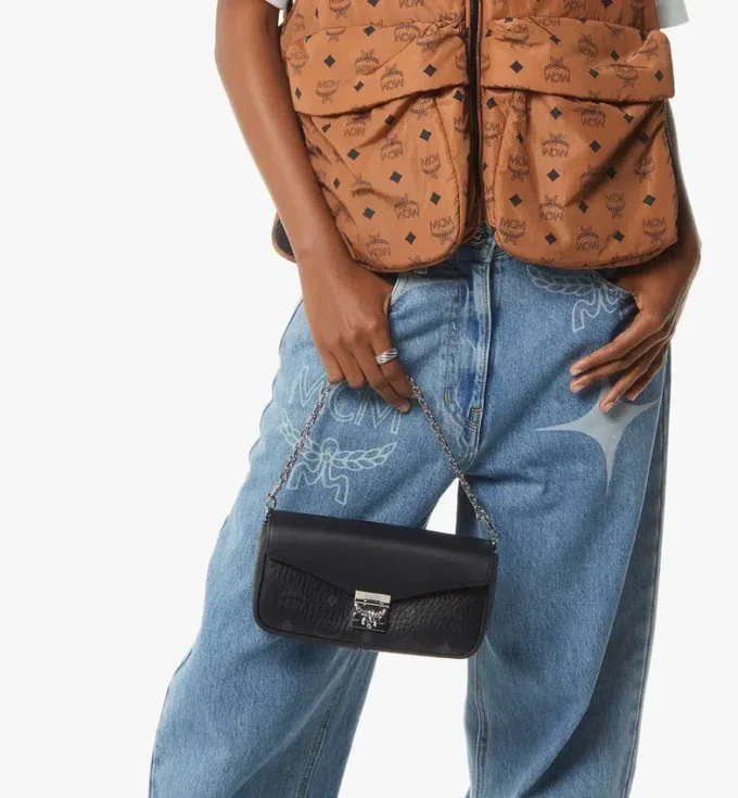 Tracy Crossbody in mix di pelle Visetos Tracy Crossbody in mix di pelle Visetos